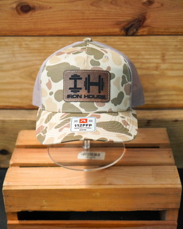 Cream/Brown Tortoise Trucker Hat