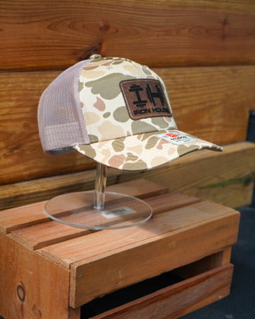 Cream/Brown Tortoise Trucker Hat