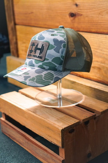 Green/Blue Tortoise Shell Trucker Hat