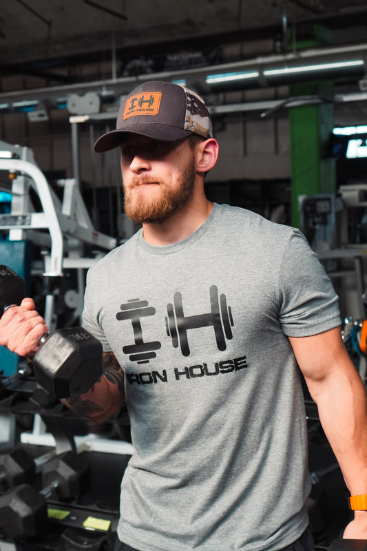 Iron House Signature Tee – Heather Gray